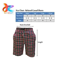 Relaxed Cotton Casual Elastic Shorts, Adjustable Button+Zip Pocket-thumb3