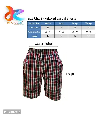 Relaxed Cotton Casual Elastic Shorts, Adjustable Button+Zip Pocket-thumb4