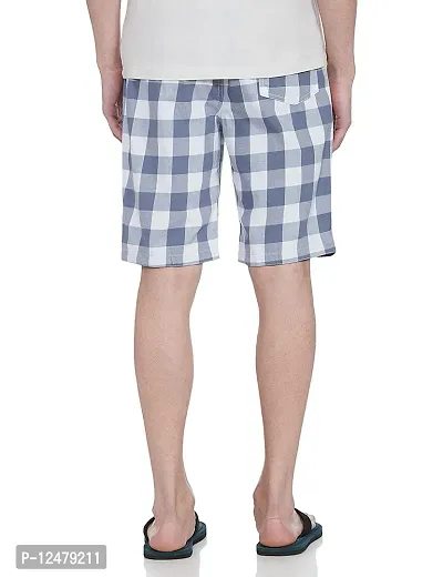 RJ Craze Super Combed Cotton Checkered Checkmate Shorts-thumb3