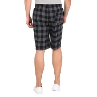 RJ Craze Super Combed Cotton Checkered Checkmate Shorts-thumb2