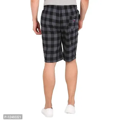 RJ Craze Super Combed Cotton Checkered Checkmate Shorts-thumb3