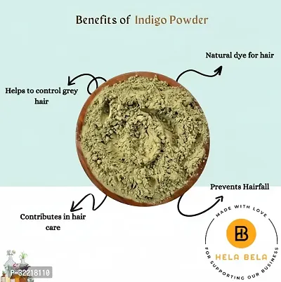 Hela Bela Indigo Powder for Natural Hair Coloring - 500gm-thumb3