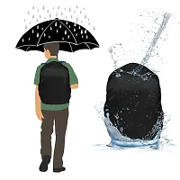 Bag Cover for rain Bag Cover Waterproof Rain  Dust Cover for Backpack (30 litres, Black)-thumb1