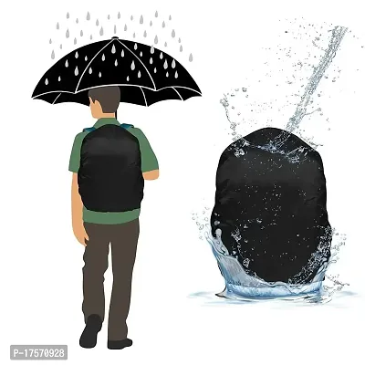 Bag Cover for rain Bag Cover Waterproof Rain  Dust Cover for Backpack (30 litres, Black)-thumb2