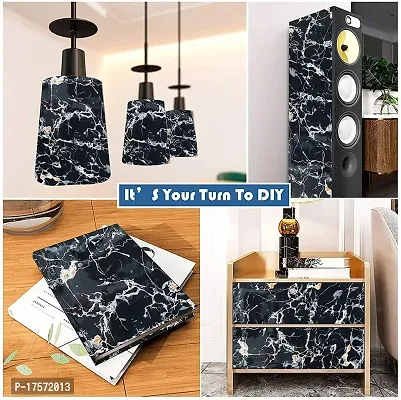 60Cm X 200Cm Kitchen Wallpaper Oil Proof Waterproof Self Adhesive Wall Stickers For Kitchen Anti Mold And Heat Resistant Aluminum Backsplash Wallpaper Black-thumb4