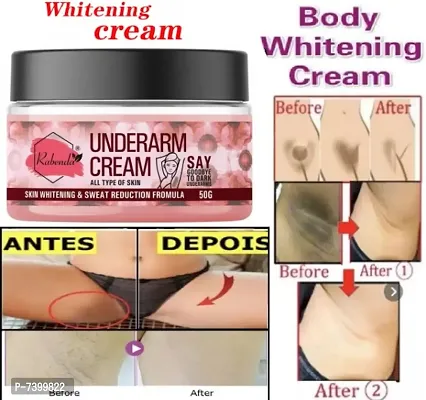 Rabenda Underarm and Neck Back Whitening Cream For Lightening  Brightening All Skin types (50 g) pack of-1