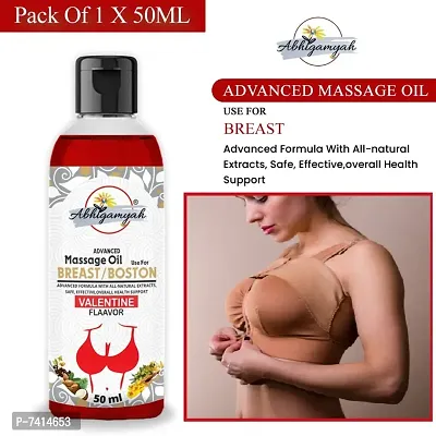 Abhigamyah Breast massage oil helps in growth/firming/tightening/ bust36 natural Women (50 ml) Pack Of -1-thumb0