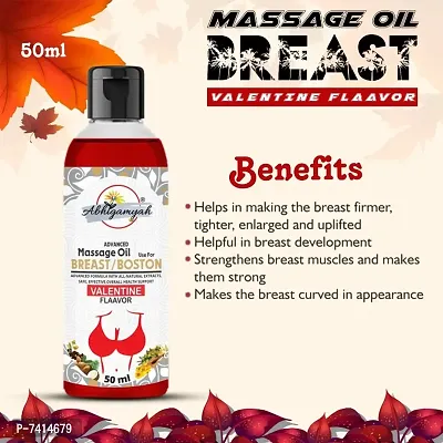 Abhigamyah Breast massage oil helps in growth/firming/tightening/ bust36 natural Women (50 ml) Pack Of -1-thumb2