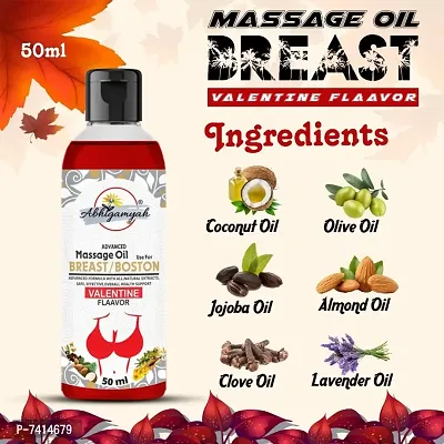 Abhigamyah Breast massage oil helps in growth/firming/tightening/ bust36 natural Women (50 ml) Pack Of -1-thumb4