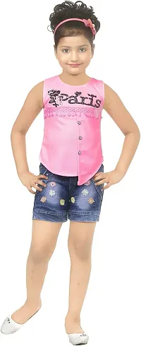 Atalia Girl's Blend Embroidered Top and Jeans Set, (Size: 2-3 Years);[P-PARIS-20]