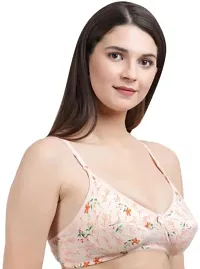 Stylish Multicoloured Cotton Blend Printed Bras For Women Pack Of 3-thumb3
