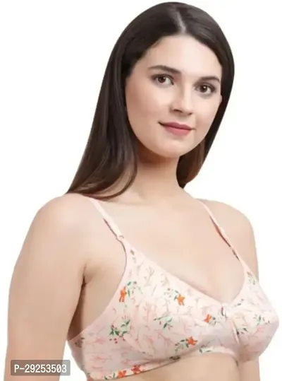 Stylish Multicoloured Cotton Blend Printed Bras For Women Pack Of 3-thumb4