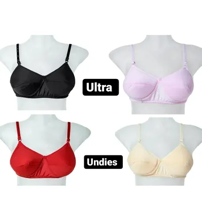 Solid Padded Bras Combo 2, 4