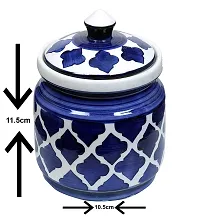 RAJ ROYAL Ceramic Storage Jar- Blue-thumb1