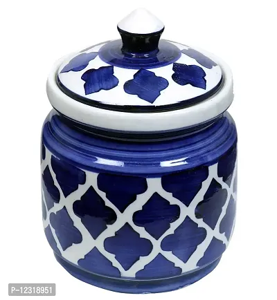RAJ ROYAL Ceramic Storage Jar- Blue