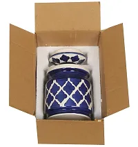 RAJ ROYAL Ceramic Storage Jar- Blue-thumb4