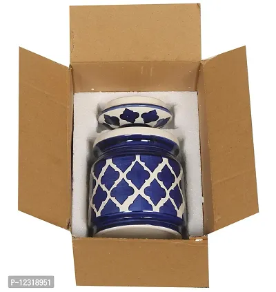 RAJ ROYAL Ceramic Storage Jar- Blue-thumb5