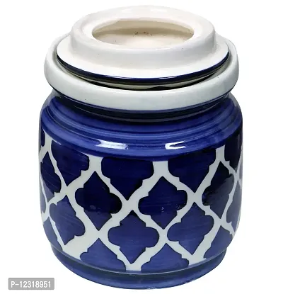 RAJ ROYAL Ceramic Storage Jar- Blue-thumb3