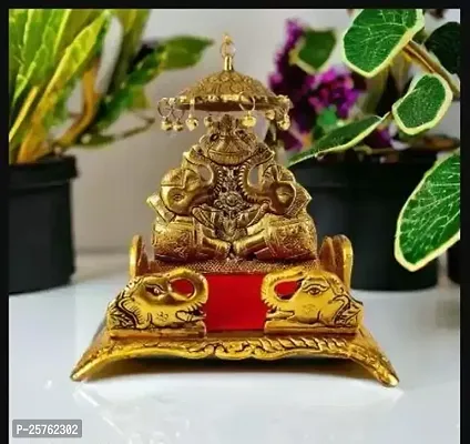 Laddu Gopal Metal Sinhasan Gold Plated Showpiece-thumb0