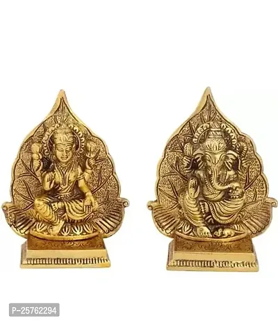Metal Lakshmi Ganesh Antique Showpiece For Pooja-thumb0