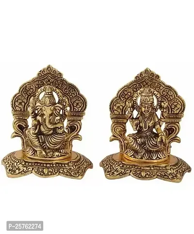 Laxmi Ganesha Ji Murti Laxmi Ganesha Statue Decorative Showpiece-thumb0