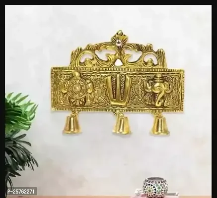 Tirupati Door Hanging Shankh Chakra Namah Latkan Decorative Showpiece