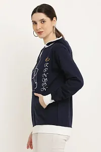 Women's Hoodie||Full Sleeve Solid Sweatshirt Hoodies||Winter Wear for Women||Hooded Neck Style||Women's Hoodies||Women's Sweatshirts||Hoodie for Girls||Unisex Hoodie|| (Medium, Dark Blue)-thumb1