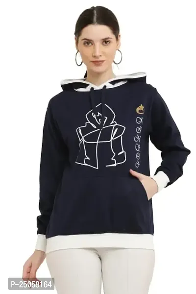 Women's Hoodie||Full Sleeve Solid Sweatshirt Hoodies||Winter Wear for Women||Hooded Neck Style||Women's Hoodies||Women's Sweatshirts||Hoodie for Girls||Unisex Hoodie|| (Small, Dark Blue)
