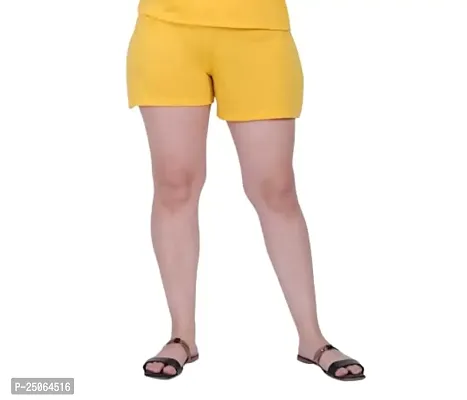 Canidae Soft and Durable Material Women's Shorts Small To 6Xl (SMALL, YELLOW)