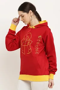 Women's Hoodie||Full Sleeve Solid Sweatshirt Hoodies||Winter Wear for Women||Hooded Neck Style||Women's Hoodies||Women's Sweatshirts||Hoodie for Girls||Unisex Hoodie|| (XL, Red)-thumb2