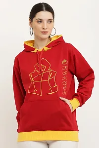 Women's Hoodie||Full Sleeve Solid Sweatshirt Hoodies||Winter Wear for Women||Hooded Neck Style||Women's Hoodies||Women's Sweatshirts||Hoodie for Girls||Unisex Hoodie|| (XXL, Red)-thumb2