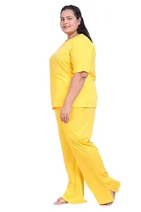 Contemporary Yellow Cotton Solid Co-Ords Sets For Women-thumb1