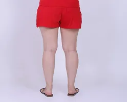 Canidae Soft and Durable Material Women's Shorts Small To 6Xl (SMALL, RED)-thumb1