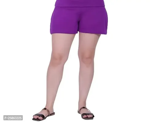 Canidae Soft and Durable Material Women's Shorts Small To 6Xl (SMALL, PURPLE)