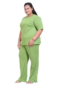 Canidae Women's Cotton Relaxed Fit|Cord Set for Women Western Suit|Suit Set|Two Piece Dress for Women Western|Dress for Women|Coord Sets|Two Piece Outfit|Dress for Girls (Regular, 4XL, LIGHT GREEN)-thumb2