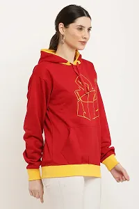 Women's Hoodie||Full Sleeve Solid Sweatshirt Hoodies||Winter Wear for Women||Hooded Neck Style||Women's Hoodies||Women's Sweatshirts||Hoodie for Girls||Unisex Hoodie|| (XL, Red)-thumb1