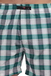 Men?s Checked Boxers ,Comfortable Printed Boxers, Elastic Waist ,100% Cotton,Best Comfort Fit , Durable,Everyday Wear-thumb4