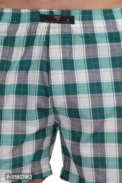 Men?s Checked Boxers ,Comfortable Printed Boxers, Elastic Waist ,100% Cotton,Best Comfort Fit , Durable,Everyday Wear-thumb5