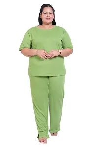 Canidae Women's Cotton Relaxed Fit|Cord Set for Women Western Suit|Suit Set|Two Piece Dress for Women Western|Dress for Women|Coord Sets|Two Piece Outfit|Dress for Girls (Regular, 4XL, LIGHT GREEN)-thumb4
