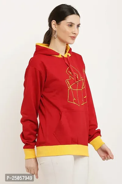 Women's Hoodie||Full Sleeve Solid Sweatshirt Hoodies||Winter Wear for Women||Hooded Neck Style||Women's Hoodies||Women's Sweatshirts||Hoodie for Girls||Unisex Hoodie|| (XXL, Red)-thumb5