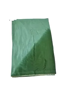 Self Design V Pattern Dyed Fashionable Saree For Women With Unstiched Blouse (Green)-thumb3