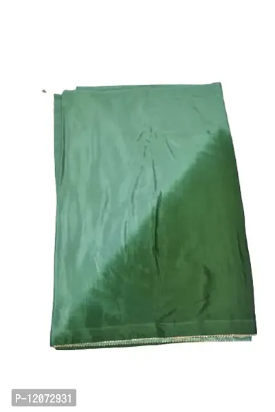 Self Design V Pattern Dyed Fashionable Saree For Women With Unstiched Blouse (Green)-thumb4