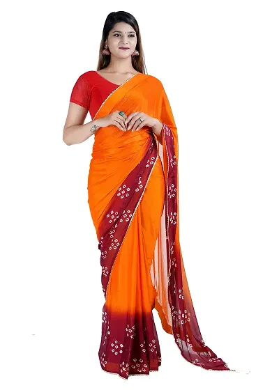 Best Selling pure chinon sarees 