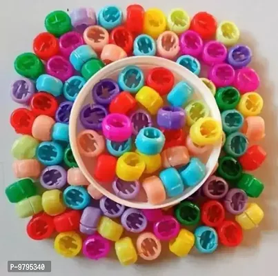 Pack Of 80 Pieces Kids Stylish Candy Colour Plastic Hair Pins Hair Braids Maker Hair Beads Hair Accessories For women And Girls