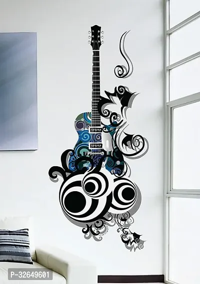 Guitar Passion Pvc Vinyl Wall Decal (70 Cm X 50 Cm X 70 Cm)-thumb0