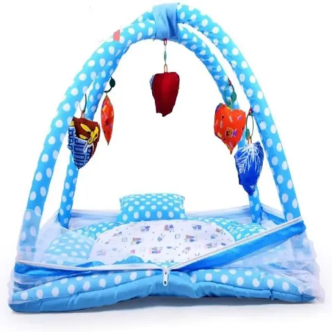 Moms Angel Infant Baby Mosquito Net, Machhardaani (Suitable for 0-1 Years, Blue Net)