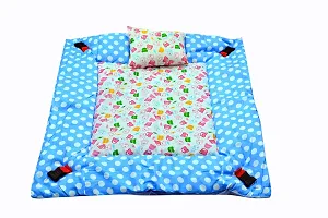 MOMY MOM Baby Bedding Sets with Mosquito Net | Newborn Infants Play Gym Set | Children Playing Gym | Machardani Sleeping Bed for New Born Babies; Polycoton, 0-12 Months, 60x60x50 cm- (Polka Purple)-thumb4