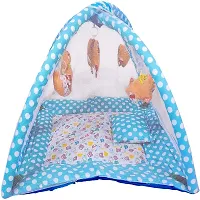 Moms Angel Infant Baby Mosquito Net, Machhardaani (Suitable for 0-1 Years, Blue Net)-thumb1