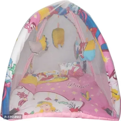 Baby Insect and Mosquito Protection Net with Playgym and Soft Bedding-Micky Mouse-thumb0