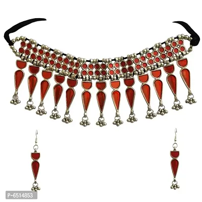 Oxidized Red Choker Set